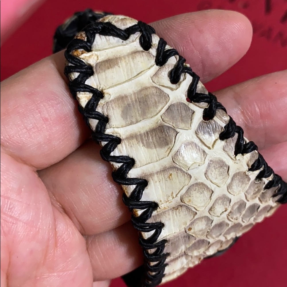 Python Skin Cuff Bracelet - image 6